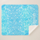 Wasser reißt Wasser Texturen moderne individuelle Sherpadecke (Vorderseite (Horizontal))