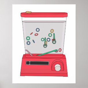 Wasser-Ring-Wurfspiel Poster
