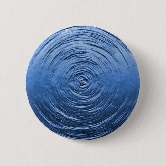 Wasser Rippelblau Button (Vorderseite)