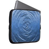 Wasser Rippelblau Laptopschutzhülle (Vorne Rechts)