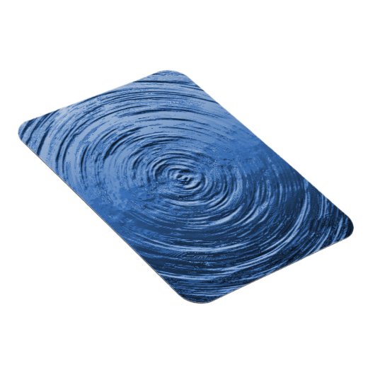 Wasser Rippelblau Magnet (Rechte Seite)