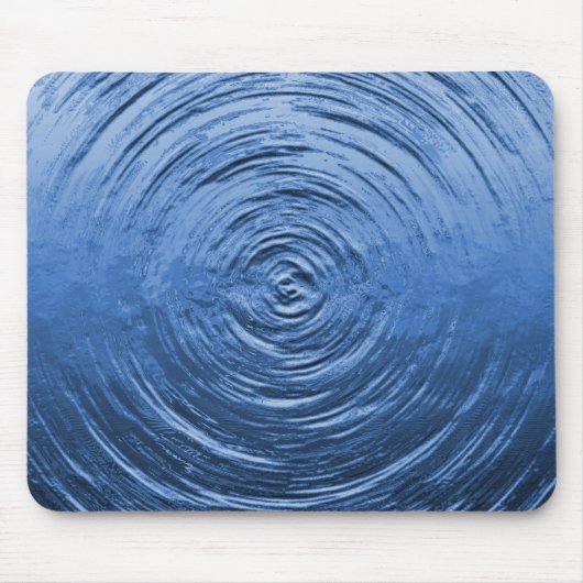 Wasser Rippelblau Mousepad (Vorne)