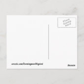 Wasser Rippelblau Postkarte (Rückseite)