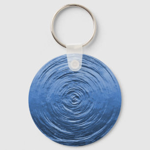 Wasser Rippelblau Schlüsselanhänger