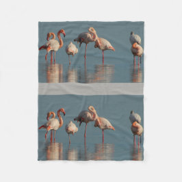 Wasser-rosa Vogel-Jahrestags-Schicksals-Schicksale Fleecedecke