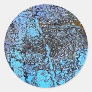 WASSER RUNDER AUFKLEBER