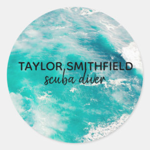 Wasser Runder Aufkleber