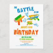 Wasser-Rüstung Battle Pool Party Kinder Sommer Geb Postkarte (Vorderseite)