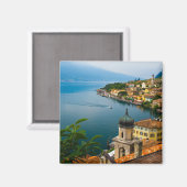 Wasser | San Benedetto Church Lake Garda, Italien Magnet (Vorderseite/Rückseite)