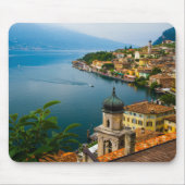 Wasser | San Benedetto Church Lake Garda, Italien Mousepad (Vorne)