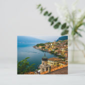 Wasser | San Benedetto Church Lake Garda, Italien Postkarte (Stehend Vorderseite)