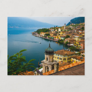 Wasser | San Benedetto Church Lake Garda, Italien Postkarte