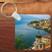 Wasser | San Benedetto Church Lake Garda, Italien Schlüsselanhänger (Vorderseite)