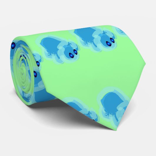 Wasser-Schildkröte-Krawatte (Grün) Krawatte (Gerollt)