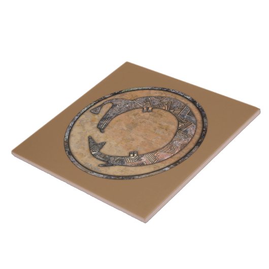 Wasser-Schlauch-Mimbres-Keramik-Design Fliese (Seite)