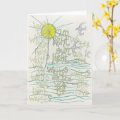 Wasser schreibt Sonnenlicht schreibt Karte (Gelbe Blume)