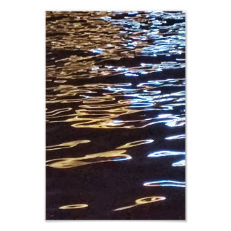 Wasser Schrift | Abstrakte Wasserreflexion Fotodruck