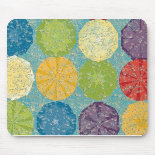 Wasser schüttelte bunt fruchtig Sommer! Mousepad (Vorne)