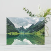 Wasser | Schweizer Alpen Dankeskarte (Stehend Vorderseite)