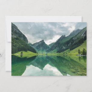 Wasser Schweizer Alpen Dankeskarte