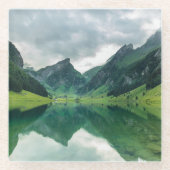 Wasser | Schweizer Alpen Glasuntersetzer (Vorderseite)