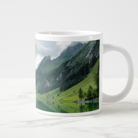 Wasser | Schweizer Alpen Jumbo-Tasse (Rechts)