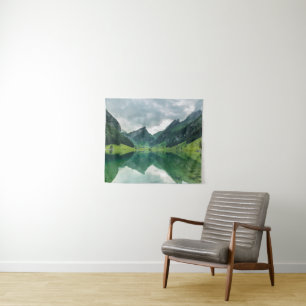 Wasser Schweizer Alpen Wandteppich