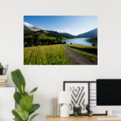 Wasser | Schweizer Alpenwanderweg Poster (Heimbüro)