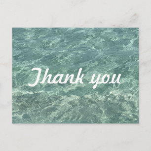 Wasser Schwimmbad Strand Ozean Muster Danke Postkarte