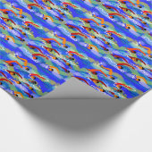 Wasser-Schwimmen-Packpapier Geschenkpapier (Ecke)