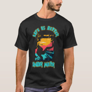 Wasser Scubatauchen Meer Unterwasser Sauerstoff Ta T-Shirt