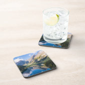 Wasser | See Alpine Schweiz Getränkeuntersetzer (Rechte Seite)