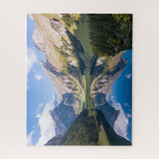 Wasser | See Alpine Schweiz Puzzle (Vertikal)