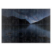 Wasser | See in der Nacht Schneidebrett (Vorderseite)