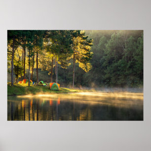 Wasser See in Meahongson, Thailand Poster