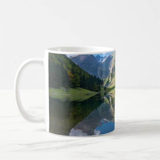 Wasser | Seealpsee Schweizer Alpen Schweiz Kaffeetasse (Links)