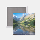 Wasser | Seealpsee Schweizer Alpen Schweiz Magnet (Vorderseite/Rückseite)
