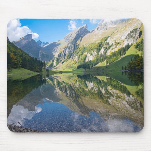 Wasser | Seealpsee Schweizer Alpen Schweiz Mousepad (Vorne)