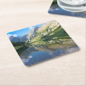 Wasser | Seealpsee Schweizer Alpen Schweiz Rechteckiger Pappuntersetzer (angewinkelt)