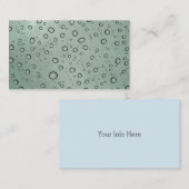 Wasser senkt Visitenkarten Visitenkarte (Vorne/Hinten)