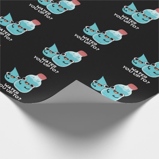 Wasser Sie bis zum sonnigen Wasser taucht dunkel B Geschenkpapier (Ecke)