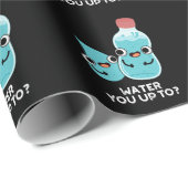 Wasser Sie bis zum sonnigen Wasser taucht dunkel B Geschenkpapier (Rolleneckpunkt)