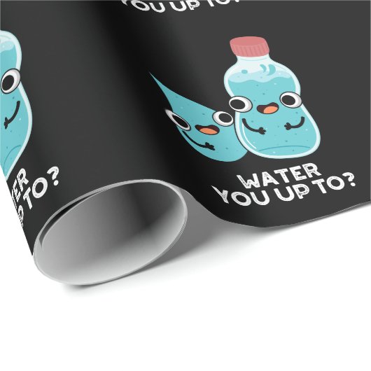 Wasser Sie bis zum sonnigen Wasser taucht dunkel B Geschenkpapier (Rolleneckpunkt)