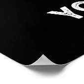 Wasser Sie bis zum sonnigen Wasser taucht dunkel B Poster (Ecke)