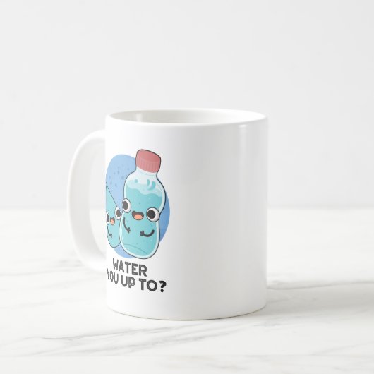 Wasser Sie bis zum sonnigen Wasserpuff Kaffeetasse (Vorderseite Links)