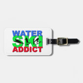 Wasser-Ski-Süchtiger Gepäckanhänger (Vorderseite horizontal)