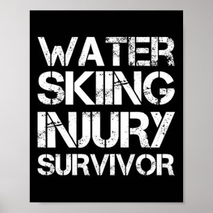 Wasser-Ski-Verletzungsüberlebender  Poster