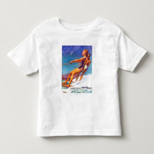 Wasser-Skifahrer durch McClelland Barclay Kleinkind T-shirt