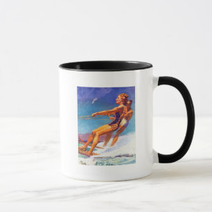 Wasser-Skifahrer durch McClelland Barclay Tasse