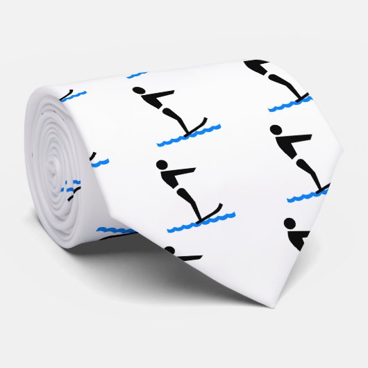 Wasser-Skifahrer Krawatte (Gerollt)